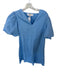 Anna Cate Size S Sky Blue Cotton Short Balloon Sleeve V Neck Dress Sky Blue / S