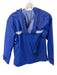 Charles River Blue Nylon Hood Full ZIp Athletic Raincoat Blue / XS