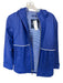 Charles River Blue Nylon Hood Full ZIp Athletic Raincoat Blue / XS