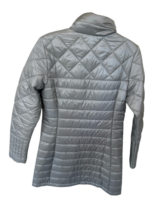 Patagonia Size S Gray Recycled Nylon Quilted Full ZIp Full length Athletic Coat Gray / S