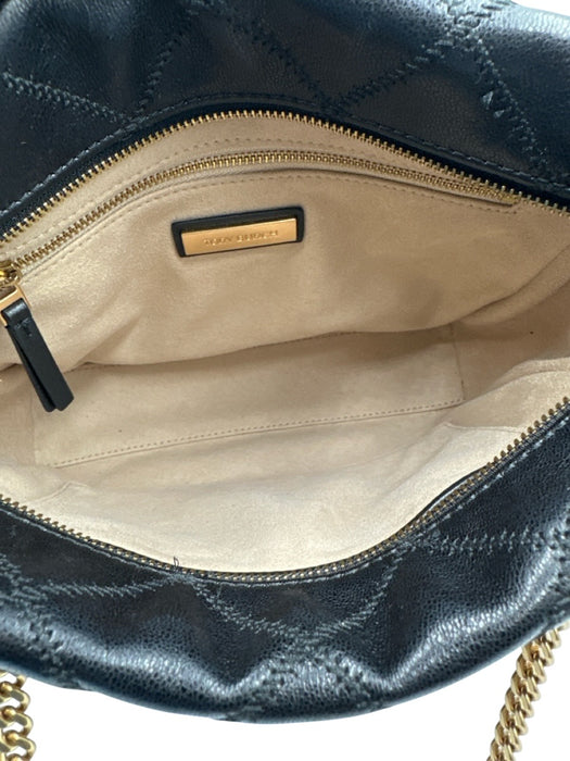 Tory Burch Black Leather Quilted Chain Strap shoulder bag Bag Black / S/M