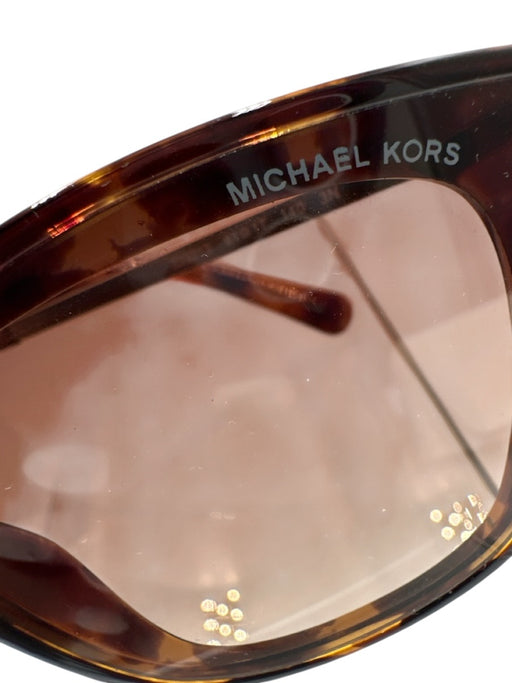 Michael Kors Brown & Gold Acetate Gold hardware Square Sunglasses Brown & Gold