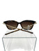 Michael Kors Brown & Gold Acetate Gold hardware Square Sunglasses Brown & Gold