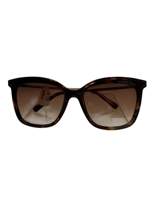 Michael Kors Brown & Gold Acetate Gold hardware Square Sunglasses Brown & Gold