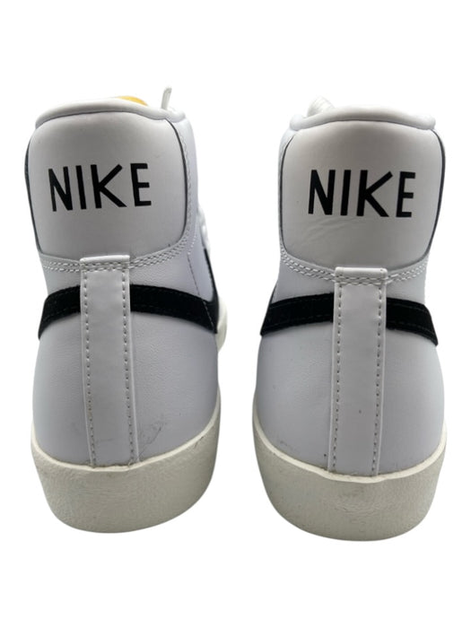 Nike Shoe Size 9 White & Black Leather Solid High Top Men's Shoes White & Black / 9