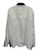 Lacoste NWT Size 4XL White & Navy Synthetic Solid Zip UP Athleisure Men's Jacket White & Navy / 4XL