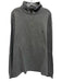 Polo Size XXL Dark Gray Cotton Solid Quarter Zip Men's Long Sleeve Shirt Dark Gray / XXL