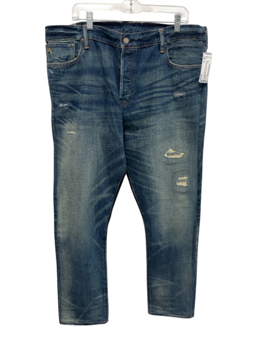 Polo Size 42 medium dark wash Cotton Washed Jean Men's Pants medium dark wash / 42