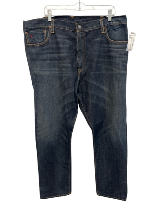 Polo Size 42 Dark Wash Cotton Solid Jean Men's Pants Dark Wash / 42