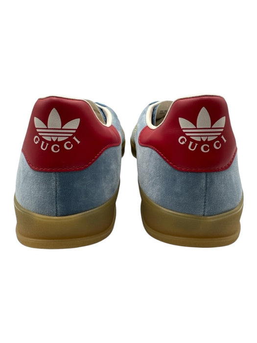 Adidas x Gucci Shoe Size 13.5 NWT Blue Velour Solid Sneaker Men's Shoes Blue / 13.5