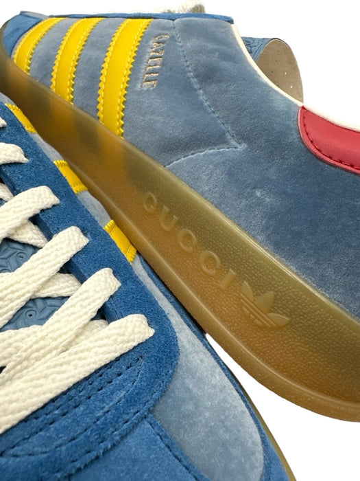 Adidas x Gucci Shoe Size 13.5 NWT Blue Velour Solid Sneaker Men's Shoes Blue / 13.5