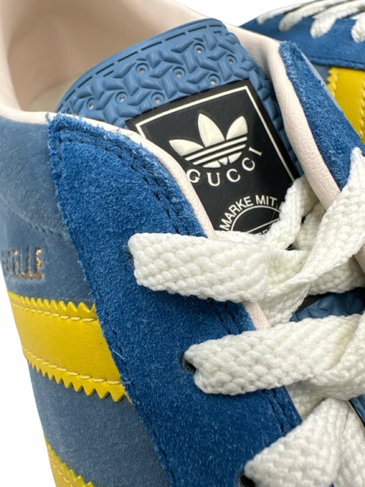 Adidas x Gucci Shoe Size 13.5 NWT Blue Velour Solid Sneaker Men's Shoes Blue / 13.5