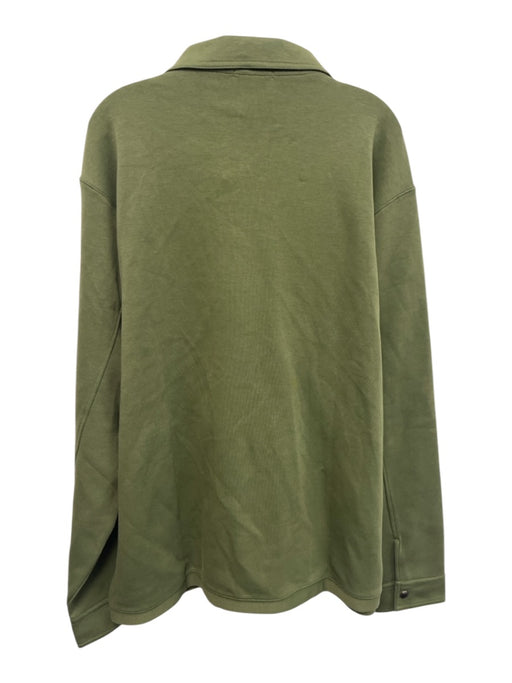 Polo NWT Size XXL Olive Green Cotton Blend Solid Sweatshirt Zip Up Men's Jacket Olive Green / XXL