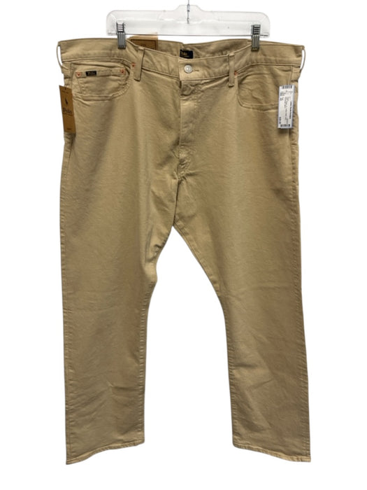 Polo NWT Size 42 Beige Cotton Solid Jean Men's Pants Beige / 42