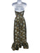 Lulus Size XS Olive & Multi Polyester Sleeveless Floral Cut Out Midi Dress Olive & Multi / XS