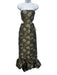 Lulus Size XS Olive & Multi Polyester Sleeveless Floral Cut Out Midi Dress Olive & Multi / XS