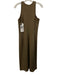 Athleta Size S Brown Polyester Blend Sleeveless Ribbed Midi Tank Dress Dress Brown / S