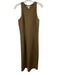 Athleta Size S Brown Polyester Blend Sleeveless Ribbed Midi Tank Dress Dress Brown / S
