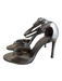 Schutz Shoe Size 8.5 Silver Leather open toe Ankle Strap High Heel Shoes Silver / 8.5