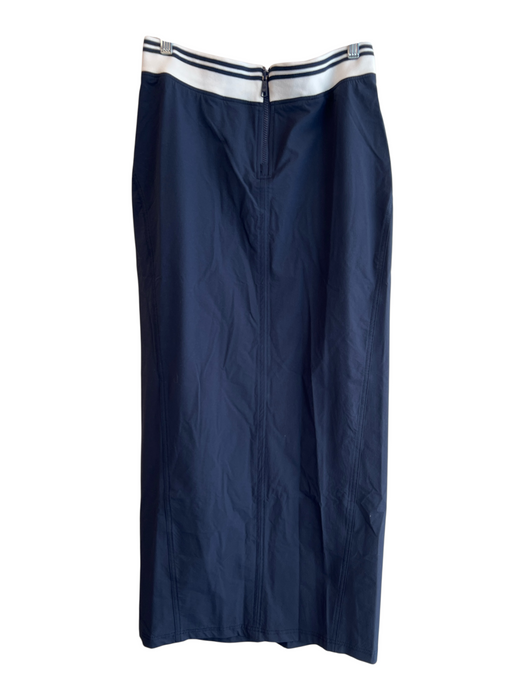 The Upside Size S Navy Polyamide Front Zip Below Knee Elastic Waist Skirt Navy / S