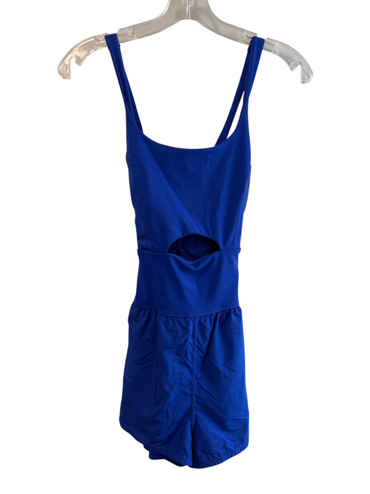 FP Movement Size S Blue Polyamide Blend Built in Shorts Cut Out Detail Romper Blue / S