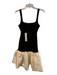 Delfi Collective Size S Black Rayon Blend Square Neck Sleeveless Dress Black / S