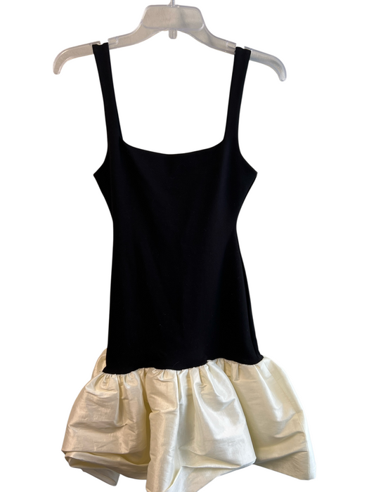 Delfi Collective Size S Black Rayon Blend Square Neck Sleeveless Dress Black / S