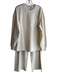 The Upside Size S Cream Cotton Blend Elastic Waist embroider neck Pant Set Cream / S