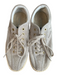 Tretorn Shoe Size 6.5 Grey Leather Almond Toe Perforated Lace Up Sneaker Shoes Grey / 6.5