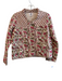 LRA Size XS Beige Cotton Zip Up Quilted Floral Zip Wrist Jacket Beige / XS