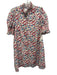 Hyacinth House Size S Pink, Red, Blue Cotton Short Puff Sleeve Buttons Dress Pink, Red, Blue / S
