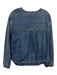 THML Size S Medium Wash Cotton Denim Tiered Zip Up Elastic Waist Jacket Medium Wash / S