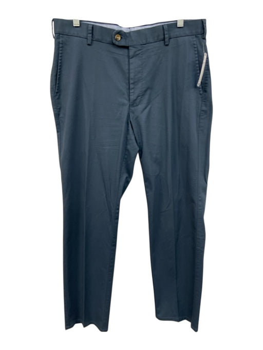 Peter Millar Size 34 Blue Cotton Solid Khaki Men's Pants Blue / 34