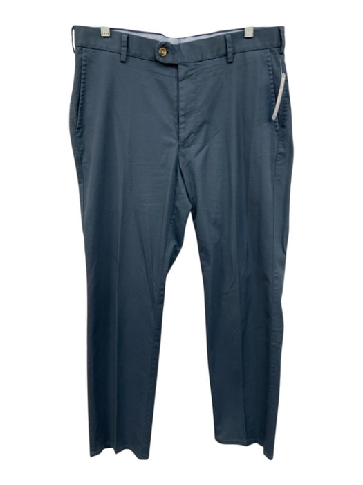 Peter Millar Size 34 Blue Cotton Solid Khaki Men's Pants Blue / 34