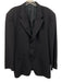 Armani Navy Blue Wool Solid 3 button Men's Blazer Navy Blue / 44r