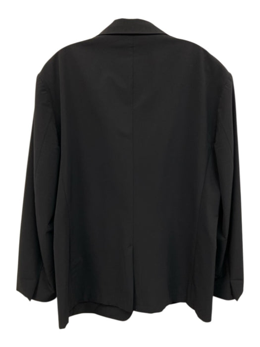 Theory Black Synthetic Solid 2 Button Men's Blazer Black / 44