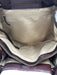 Brahmin Dark Brown Leather Croc Embossed Magnetic Close Removable Strap Bag Dark Brown