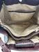 Brahmin Dark Brown Leather Croc Embossed Magnetic Close Removable Strap Bag Dark Brown