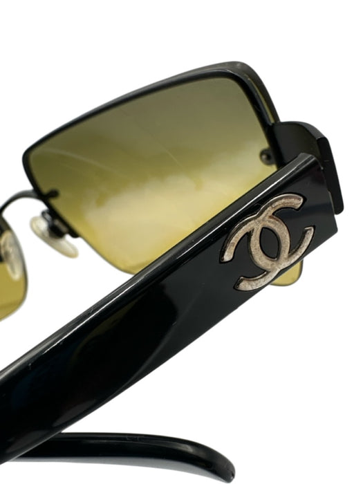 Chanel Black Acetate Case Inc. Sunglasses Black
