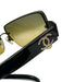Chanel Black Acetate Case Inc. Sunglasses Black