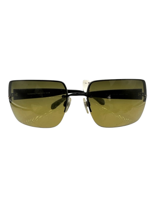 Chanel Black Acetate Case Inc. Sunglasses Black