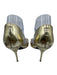 Gucci Shoe Size 37C Gold Leather Jeweled Stilletto Open Toe Pumps Gold / 37C