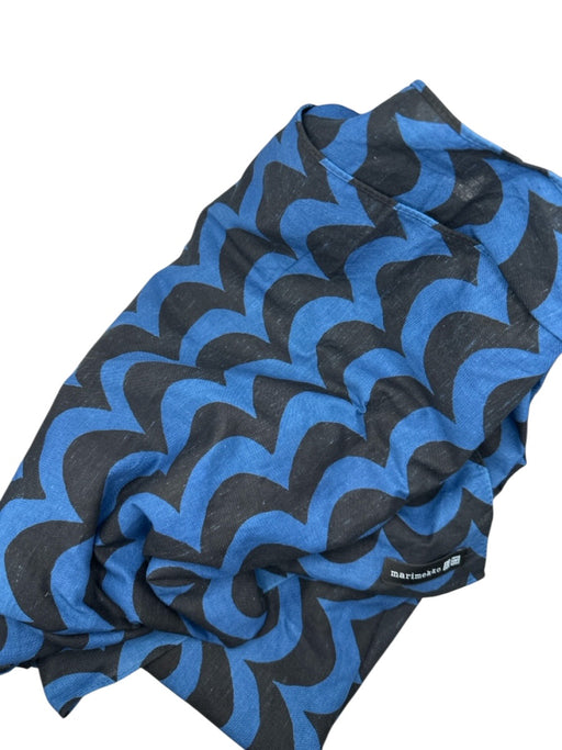 Marimekko x Uniqlo Navy & Black Cotton Scallop Print scarf Navy & Black / L