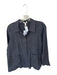 Eileen Fisher Size SP Navy Linen Long Sleeve Button Down Jacket Navy / SP