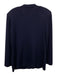 St. John Size 6 Navy Blue No Fabric Tag V Neck Button Down gold accent Cardigan Navy Blue / 6