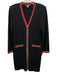 St. John Collection Size 6 Black, Red & Gold No Fabric Tag Knit Cardigan Black, Red & Gold / 6