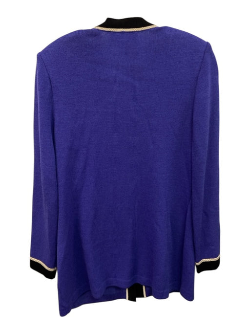 St. John Collection Size 4 Purple, Black & Gold No Fabric Tag Knit Cardigan Purple, Black & Gold / 4