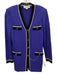 St. John Collection Size 4 Purple, Black & Gold No Fabric Tag Knit Cardigan Purple, Black & Gold / 4