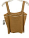 St. John Size S Tan & White No Fabric Tag Square Neck Sleeveless Knit Top Tan & White / S