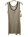 St. John Collection Size 4/2 Cream Beige & Black No Fabric Tag Knit Dress Set Cream Beige & Black / 4/2
